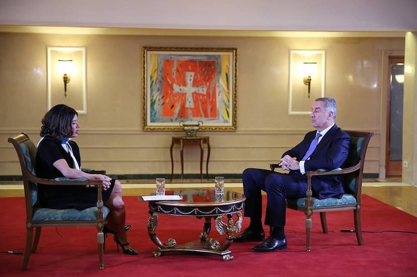 Predsjednik Crne Gore Milo Đukanović gostovao u emisiji “Intervju” na Televiziji Crne Gore 