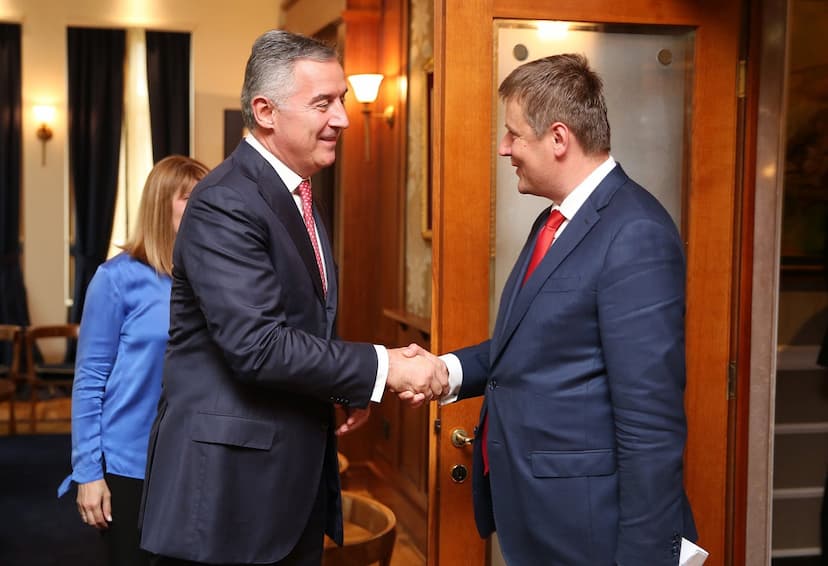 Predsjednik Đukanović primio ministra vanjskih poslova Republike Češke Tomaša Petričeka 
