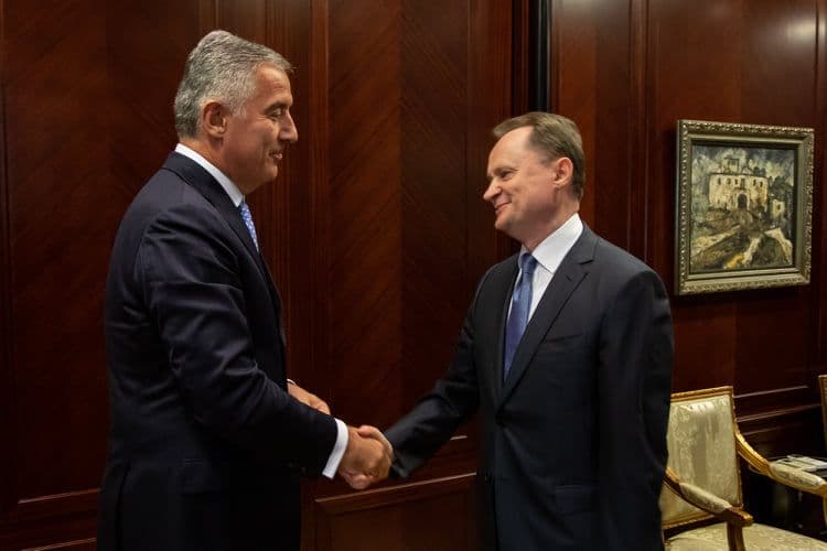 Predsjednik Đukanović primio u oproštajnu posjetu Sergeja N. Gricaja izvanrednog i opunomoćenog ambasadora Ruske Federacije u Crnoj Gori