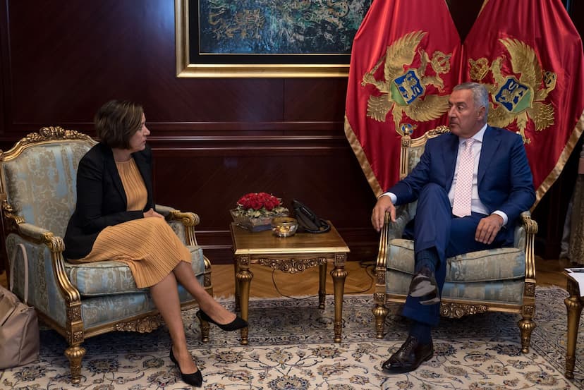 Predsjednik Đukanović primio novoimenovanu šeficu Stalne misije Crne Gore pri NATO-u, ambasadorku Dubravku Lalović