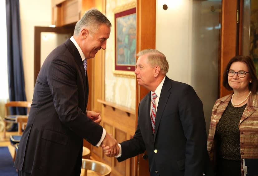 Predsjednik Đukanović primio delegaciju Kongresa Sjedinjenih Američkih Država, na čelu sa senatorom Lindzijem Gremom