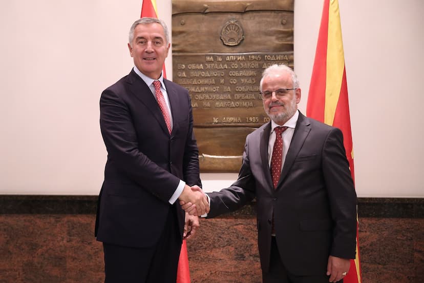 Predsjednik Đukanović sastao se sa predsjednikom Sobranja Republike Sjeverne Makedonije Talatom Džaferijem