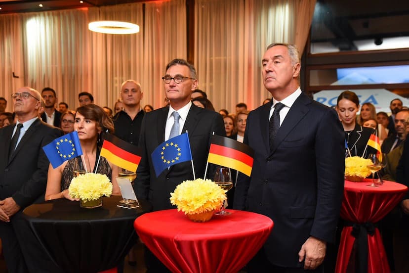 Predsjednik Đukanović prisustvovao prijemu koji je organizovala Ambasada SR Njemačke u Crnoj Gori