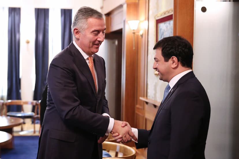 Predsjednik Đukanović primio je Arčila Talakvadzea, predsjednika Parlamenta Gruzije 