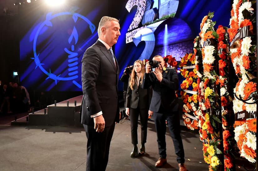 Predsjednik Đukanović učestvovao  na centralnoj ceremoniji Petog svjetskog foruma “Sjećanje na holokaust, borba protiv antisemitizma“