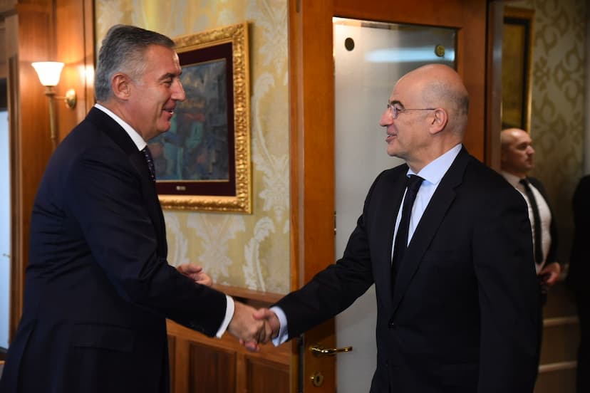 Predsjednik Đukanović primio Nikosa Dendiasa, ministra vanjskih poslova Republike Grčke