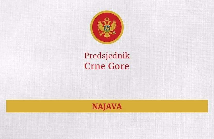 Predsjednik Đukanović primiće Mevluta Čavušoglua, ministra vanjskih poslova Republike Turske