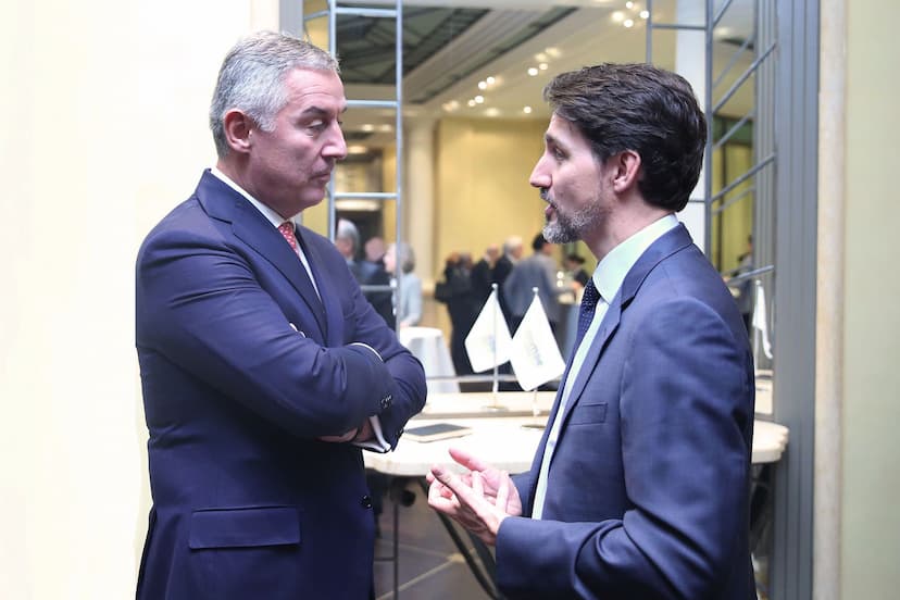 Predsjednik Đukanović sastao se sa premijerom Kanade Džastinom Trudoom