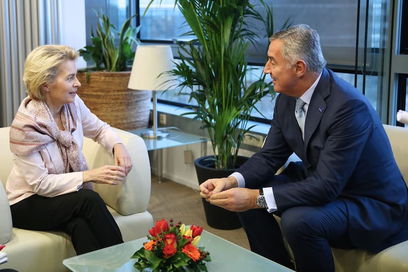 Predsjednik Crne Gore Milo Đukanović sastao se u Briselu sa predsjednicom EK Ursulom fon der Lajen