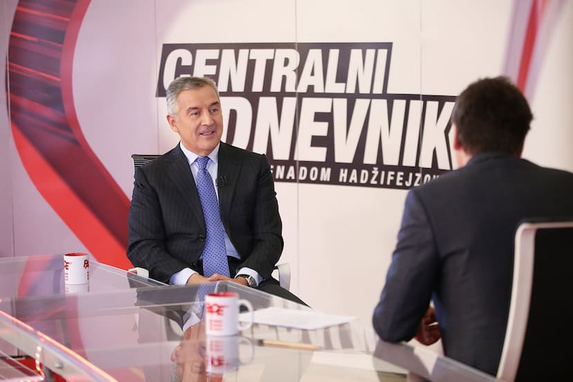 Intervju predsjednika Đukanovića za emisiju "Centralni dnevnik" na FACE TV