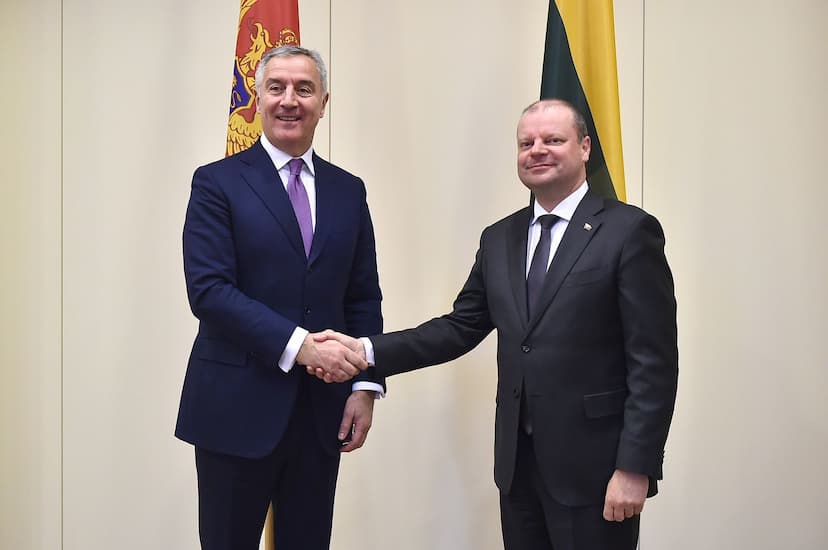 Predsjednik Đukanović se u okviru zvanične posjete Republici Litvaniji sastao sa predsjednikom Vlade Sauliusom Skvernelisom