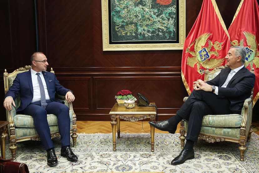 Predsjednik Đukanović razgovarao sa ministrom vanjskih i evropskih poslova Republike Hrvatske Gordanom Grlićem Radmanom