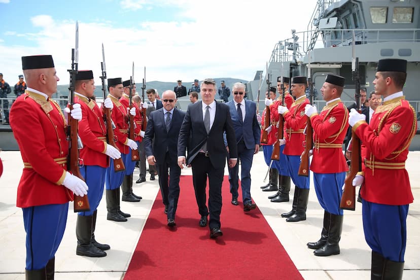 Predsjednik Republike Hrvatske Zoran Milanović doputovao u luku Tivat