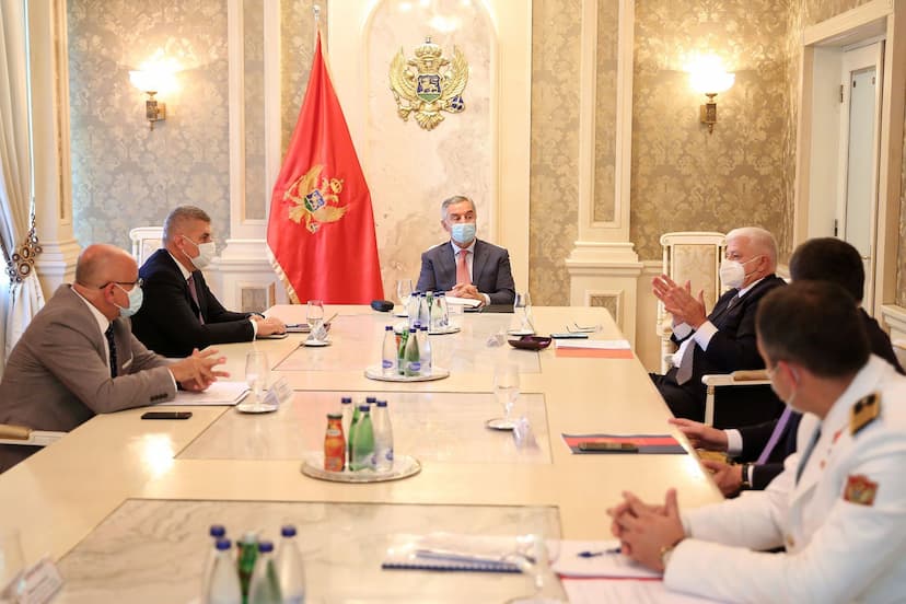 Predsjednik Crne Gore Milo Đukanović predsjedavao sjednicom Savjeta za odbranu i bezbjednost
