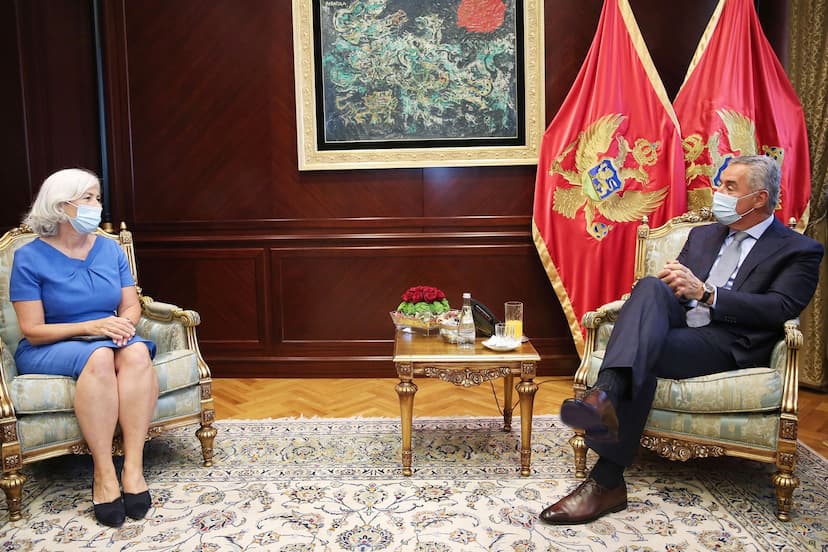 Predsjednik Đukanović primio u oproštajnu posjetu rezidentnu koordinarku Ujedinjenih nacija (UN) u Crnoj Gori Fionu Mekluni