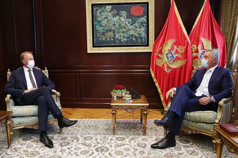 Predsjednik Đukanović primio u oproštajnu posjetu šefa Delegacije EU u Podgorici ambasadora Aiva Orava