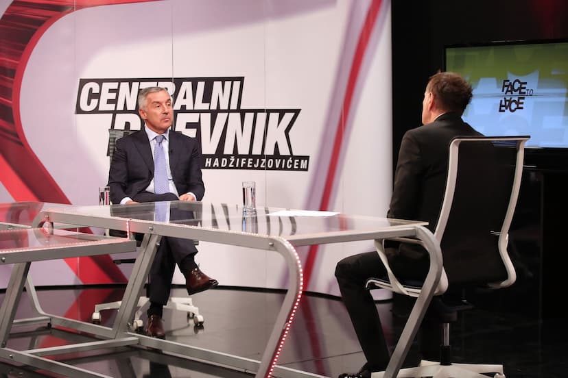Intervju predsjednika Đukanovića za emisiju "Centralni dnevnik" na FACE TV