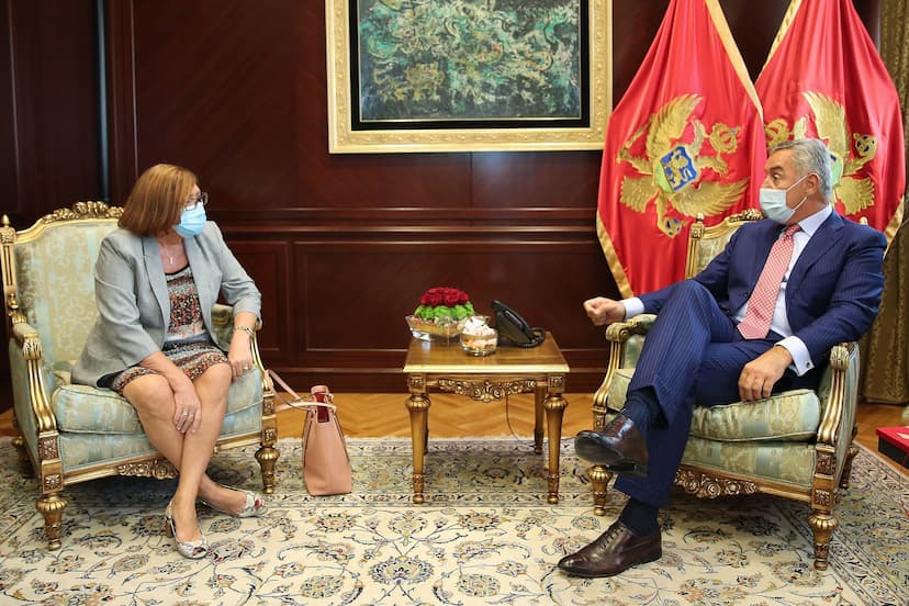 Predsjednik Đukanović primio u oproštajnu posjetu ambasadorku Republike Francuske u Crnoj Gori Kristin Tudik