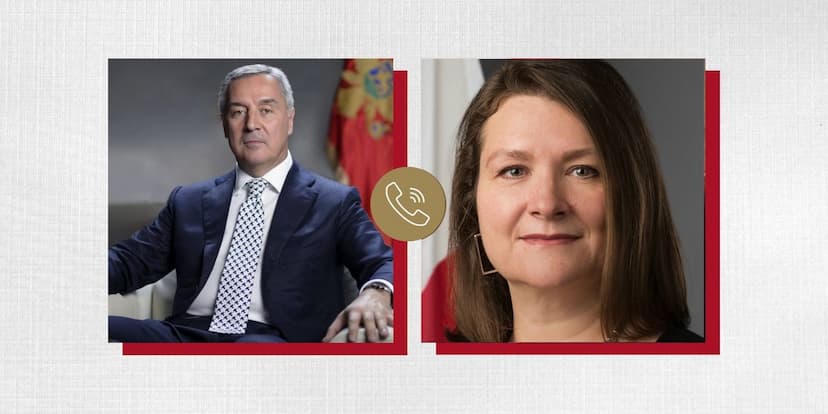Predsjednik Đukanović razgovarao telefonom sa ambasadorkom Kanade Keti Čabom povodom završetka njenog mandata