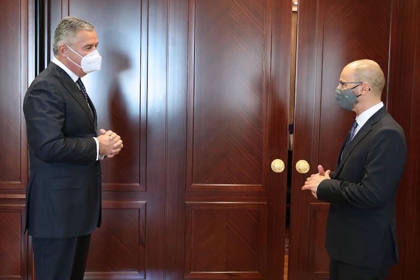 Predsjednik Đukanović primio ambasadora Republike Slovenije u Crnoj Gori Gregora Preskera