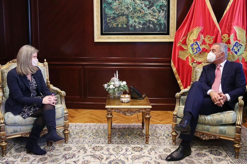 Predsjednik Crne Gore Milo Đukanović primio ambasadorku Ujedinjenog Kraljevstva u Crnoj Gori Karen Medoks