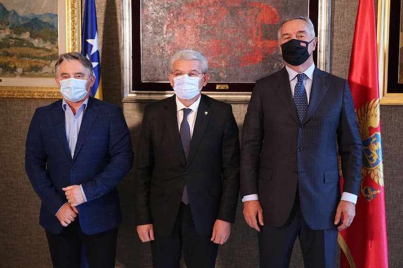 Predsjednik Đukanović priredio radnu večeru za članove Predsjedništva BiH
