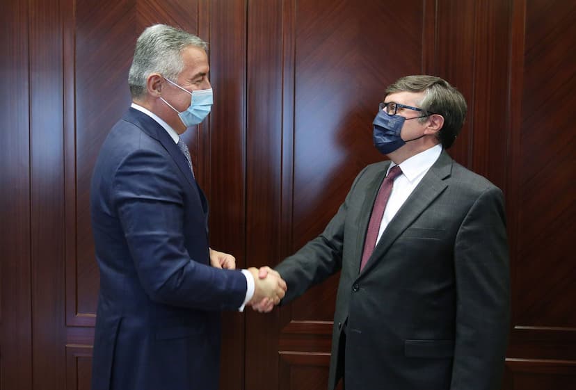 Predsjednik Crne Gore Milo Đukanović primio zamjenika pomoćnika državnog sekretara SAD Metjua Palmera 