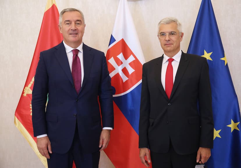 Predsjednik Đukanović drugog dana posjete Bratislavi bio je gost na ručku koji je u njegovu čast priredio ministar za vanjske i evropske poslove Ivan Korčok
