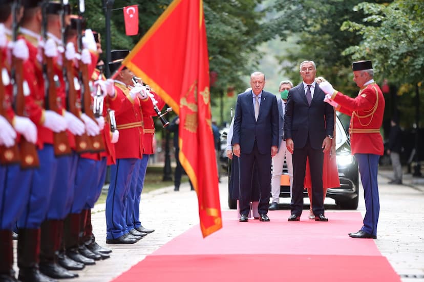 Predsjednik Đukanović dočekao predsjednika Republike Turske Redžepa Tajipa Erdogana 