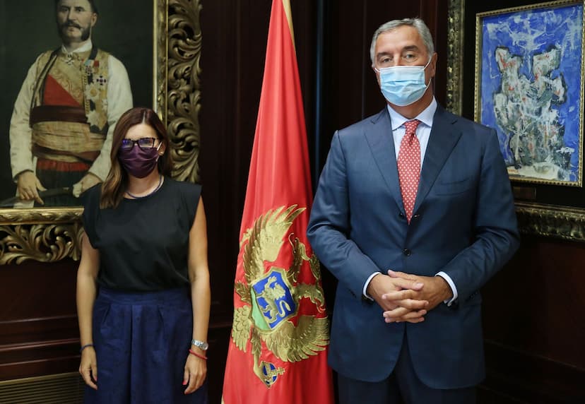 Predsjednik Đukanović primio šeficu Delegacije EU u Crnoj Gori ambasadorku Oanu Kristinu Popu