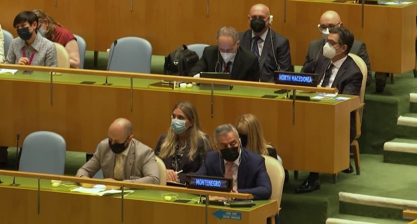Predsjednik Đukanović na otvaranju generalne debate 76. zasijedanja GS UN-a 