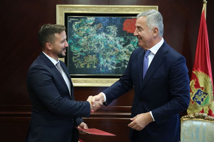 Predsjednik Đukanović primio novoimenovane ambasadore Crne Gore pri EU i u Italiji Petra Markovića i Milenu Šofranac Ljubojević 