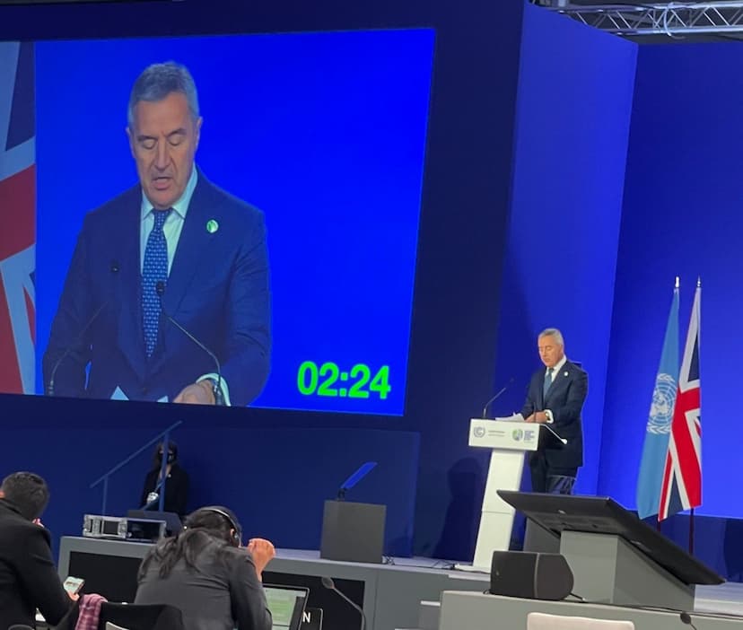 Govor predsjednika Crne Gore Mila Đukanovića na Samitu lidera Konferencije UN o klimatskim promjenama (COP26)