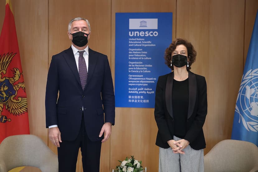 Predsjednik Đukanović sastao se u Parizu sa generalnom direktorkom UNESCO Odri Azule