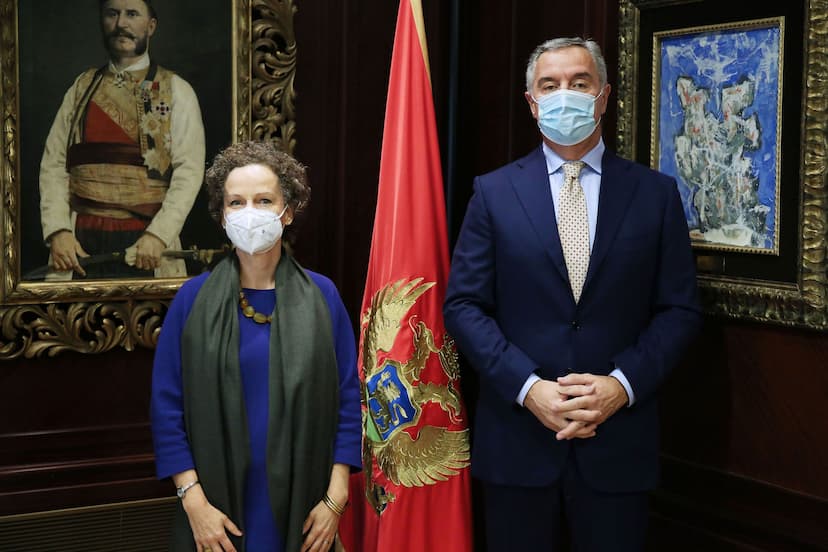 Predsjednik Đukanović primio novoimenovanu šeficu Misije OEBS-a u Crnoj Gori Dominik Vag