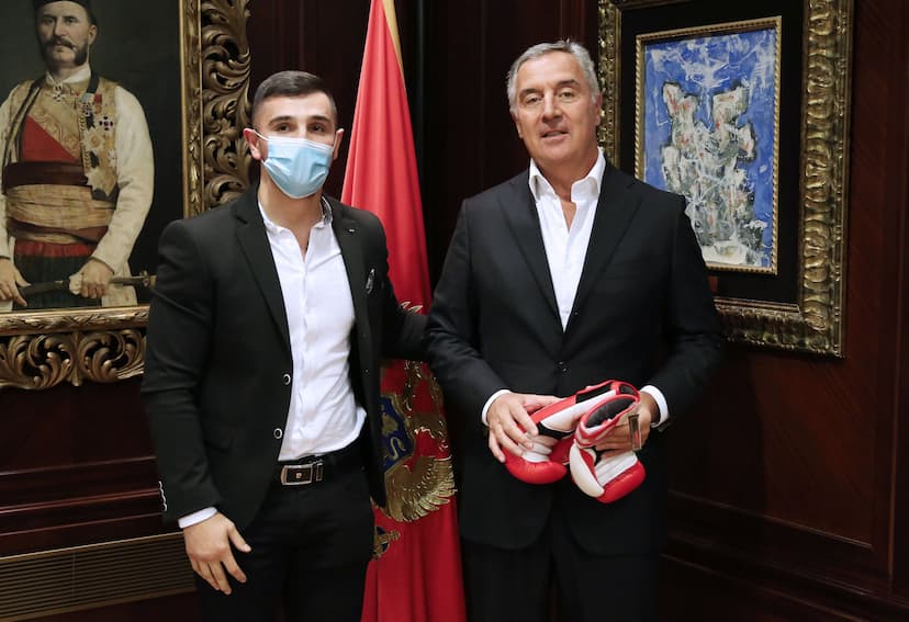Predsjednik Đukanović primio Dilana Prašovića, profesionalnog crnogorskog boksera
