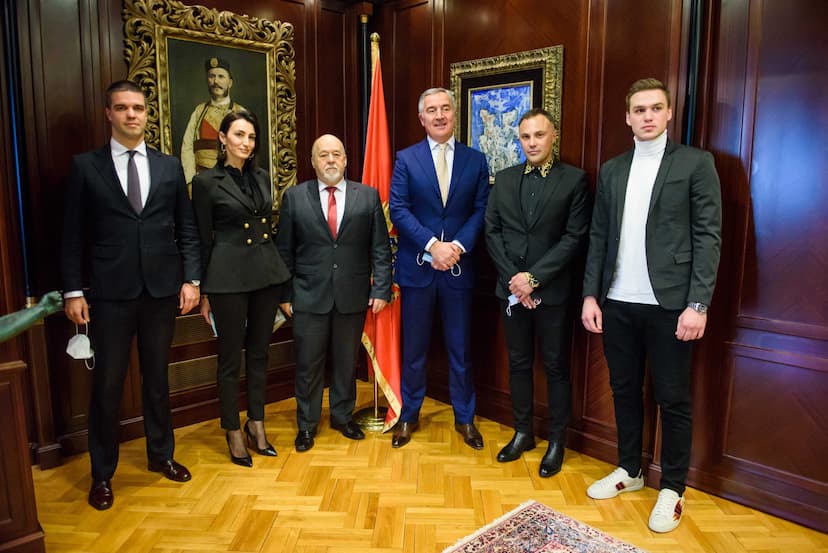 Predsjednik Đukanović primio delegaciju kulturno – edukativnog projekta „Putevima bokeljskih Hrvata“