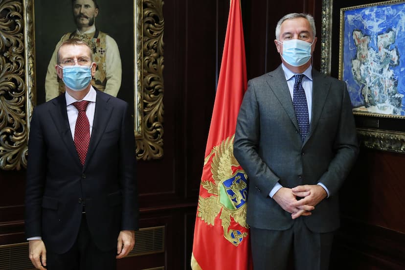 Predsjednik Đukanović primio ministra vanjskih poslova Letonije Edgarsa Rinkevičsa