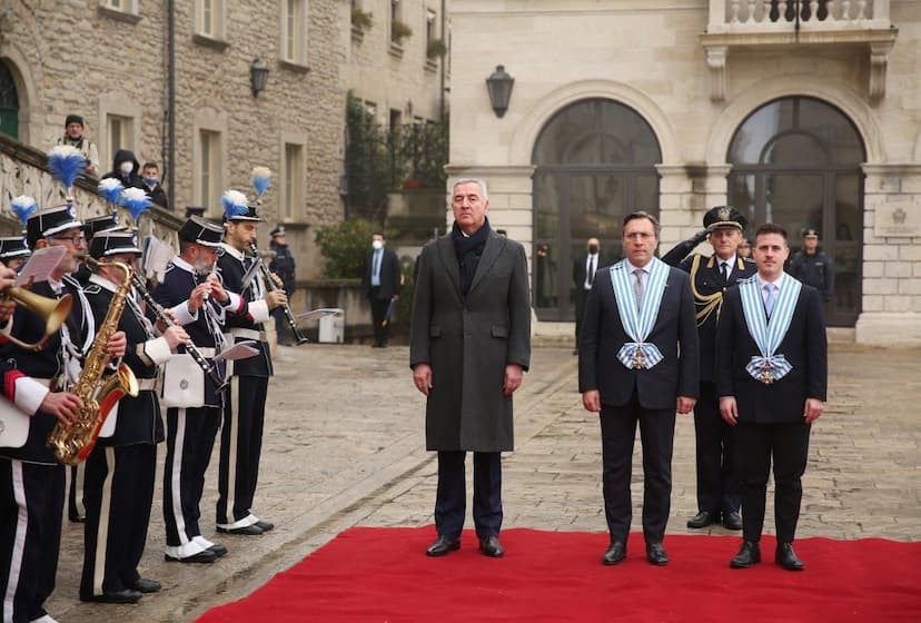 Predsjednik Crne Gore Milo Đukanović u zvaničnoj posjeti Republici San Marino