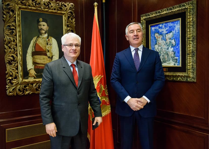 Predsjednik Đukanović primio bivšeg predsjednika Republike Hrvatske Iva Josipovića