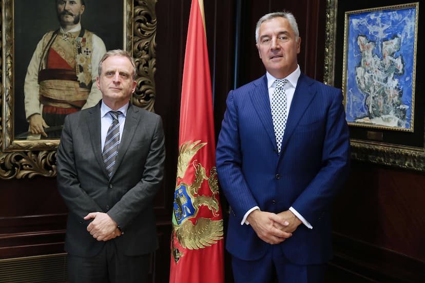 Predsjednik Crne Gore Milo Đukanović primio ambasadora Kraljevine Nizozemske Joosta Reintjesa
