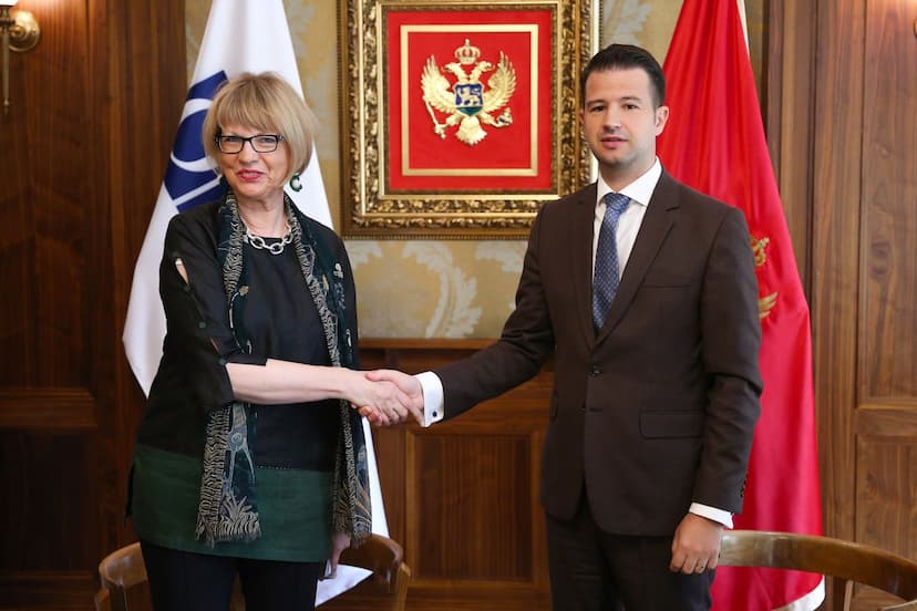 Predsjednik Milatović primio generalnu sekretarku Organizacije za evropsku bezbjednost i saradnju Helgu Šmit