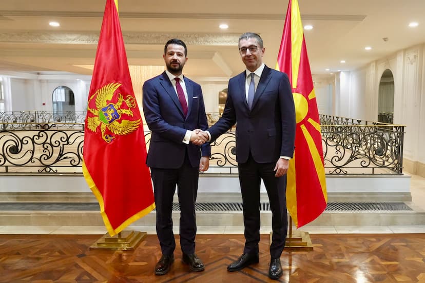 Milatović i Mickoski: Snažnija ekonomska saradnja i povezivanje prioritet odnosa dvije države