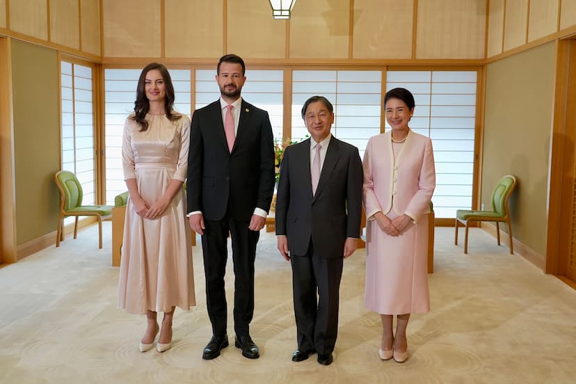 Predsjednik Milatović sa suprugom dočekan u Carskoj palati u Tokiju