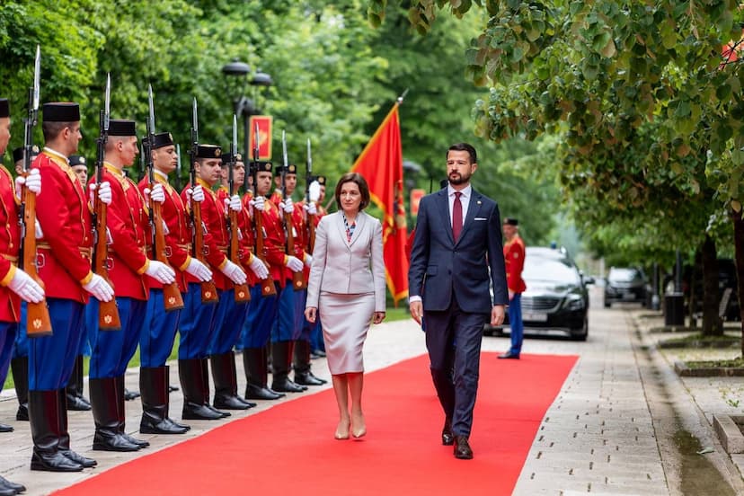 Predsjednica Moldavije Maja Sandu u prvoj zvaničnoj posjeti Crnoj Gori