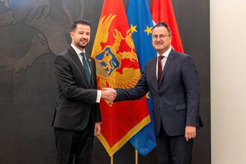 Predsjednik Milatović sastao se sa predsjednikom Vlade Luksemburga Gzavijeom Betelom