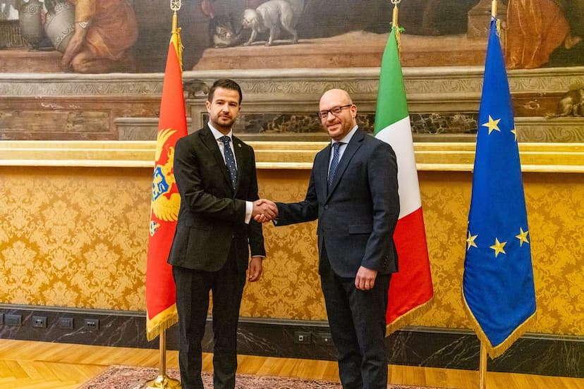 Predsjednik Milatović sastao se sa predsjednikom Predstavničkog doma Parlamenta Italije Lorencom Fontanom