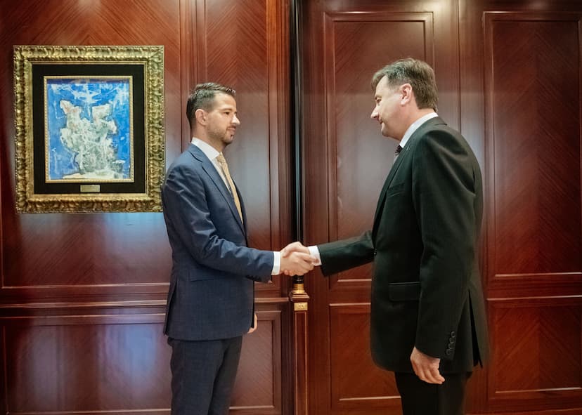 Predsjednik Crne Gore Jakov Milatović primio ambasadora Ukrajine u Crnoj Gori Olega Gerasimenka