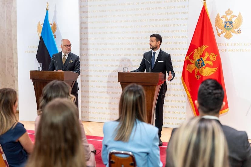 Obraćanje predsjednika Crne Gore Jakova Milatovića povodom zvanične posjete predsjednika Estonije Alara Karisa