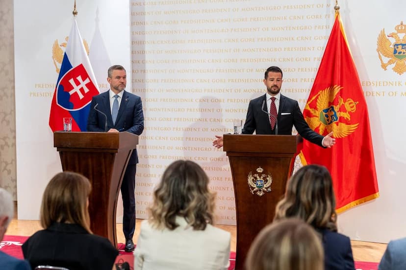 Izjava za medije predsjednika Crne Gore Jakova Milatovića nakon sastanka sa predsjednikom Republike Slovačke Peterom Pelegrinijem
